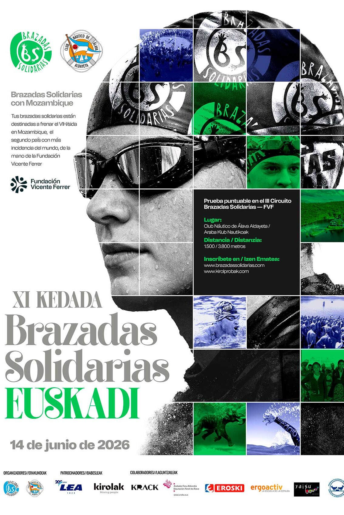 XI Travesía Kedada Brazadas Solidarias - País Vasco - 14 de junio de 2026