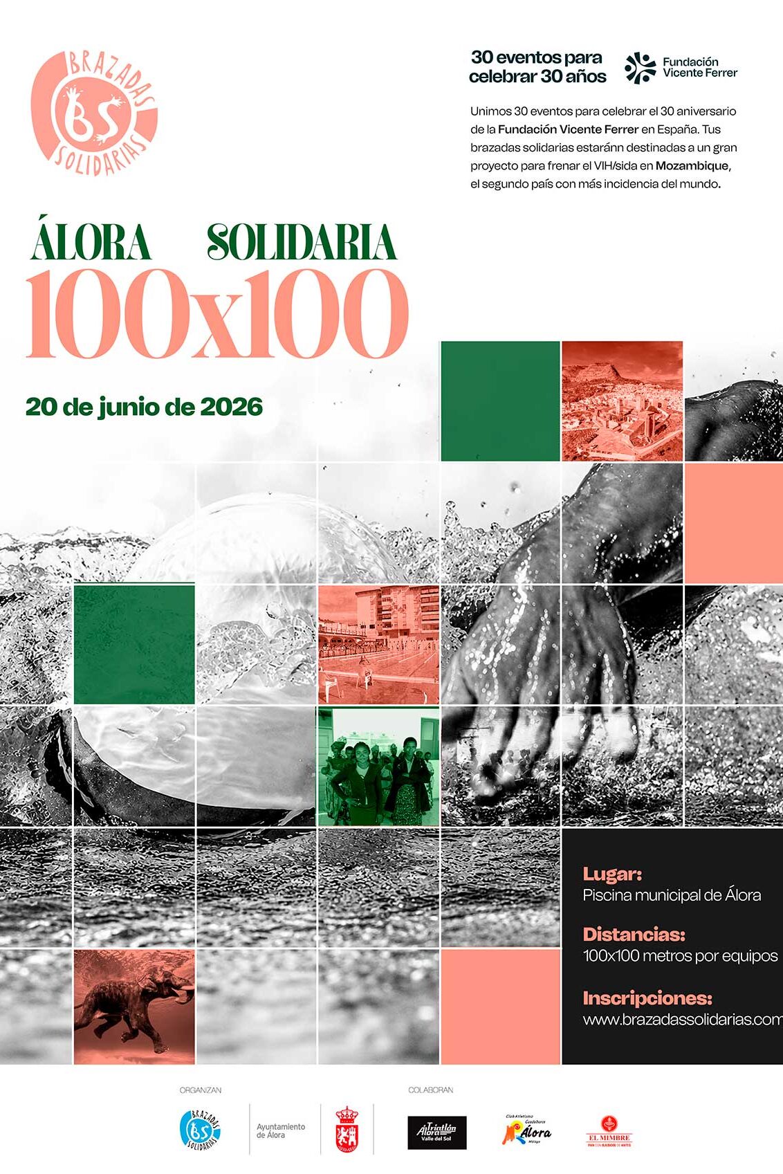 Brazadas Solidarias 100x100 - Álora - 20 de junio de 2026