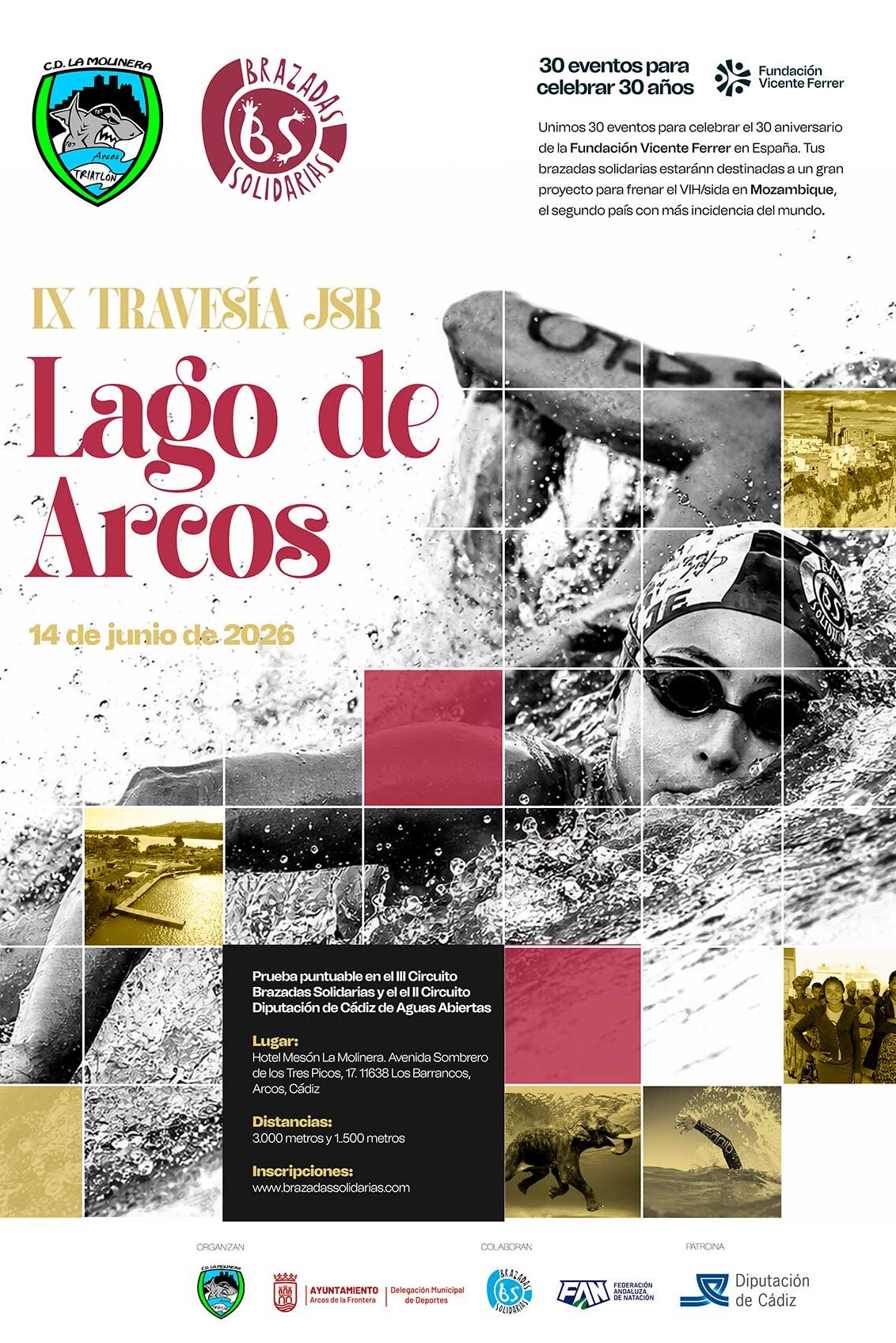 IX Travesía a nado JSR Lago de Arcos - 14 de junio de 2026