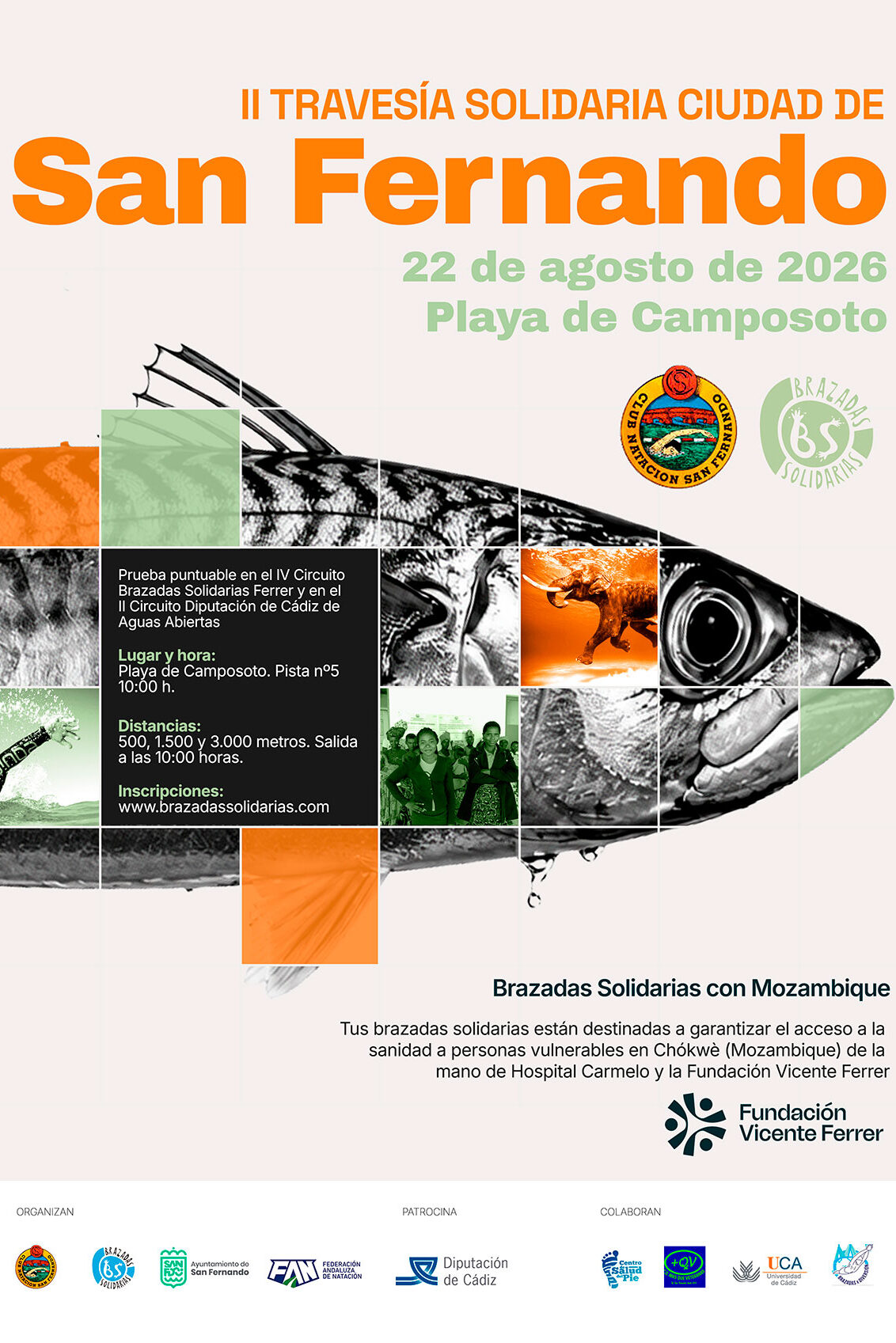 II Travesía a nado Ciudad de San Fernando - 22 de agosto de 2026